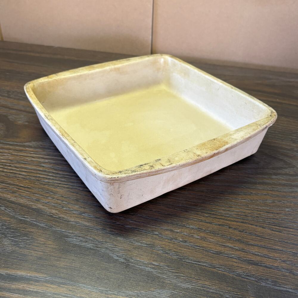 Vintage Pampered Chef Stoneware Baker Dish 11" Family Heritage Collection Square